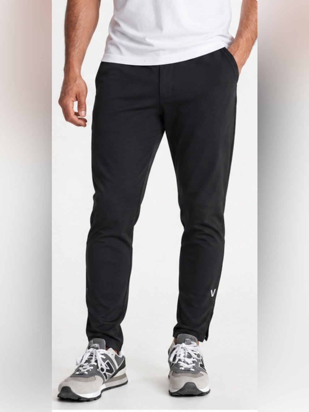 Vuori Sunday Performance Track Pants V454 Men’s Large Black Ankle Zip